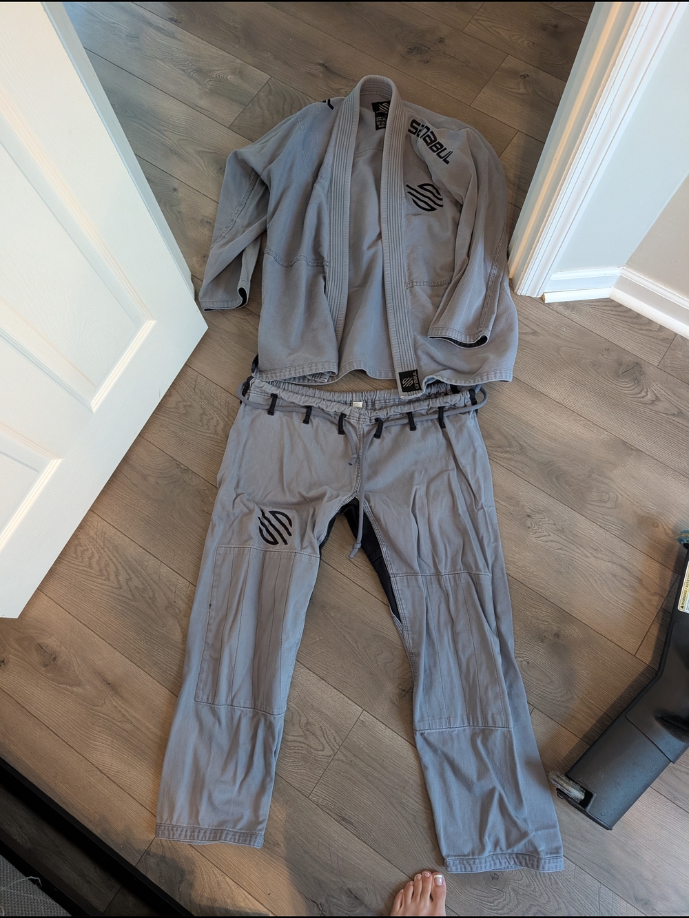 Sanabul Gray Men's Jiu-Jitsu Gi Pants - Lightweight Training Pant